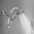 8-Spray Wall Mount Handheld Shower Head Shower Faucet 1.8 GPM With 3-Way Combo Dual 2 In 1 Shower Head-110483098