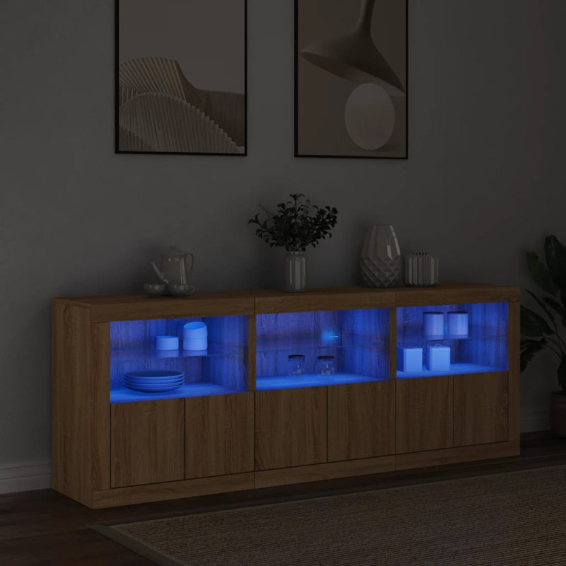 Barzykin 181.5cm Sideboard, Sonoma Oak