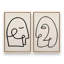 «Mindful Gaze», 2 pièces sur toile-1992342237-1992342211