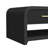 Palaiseur Coffee Table with Casters/Push Through Drawer in Black with Grain