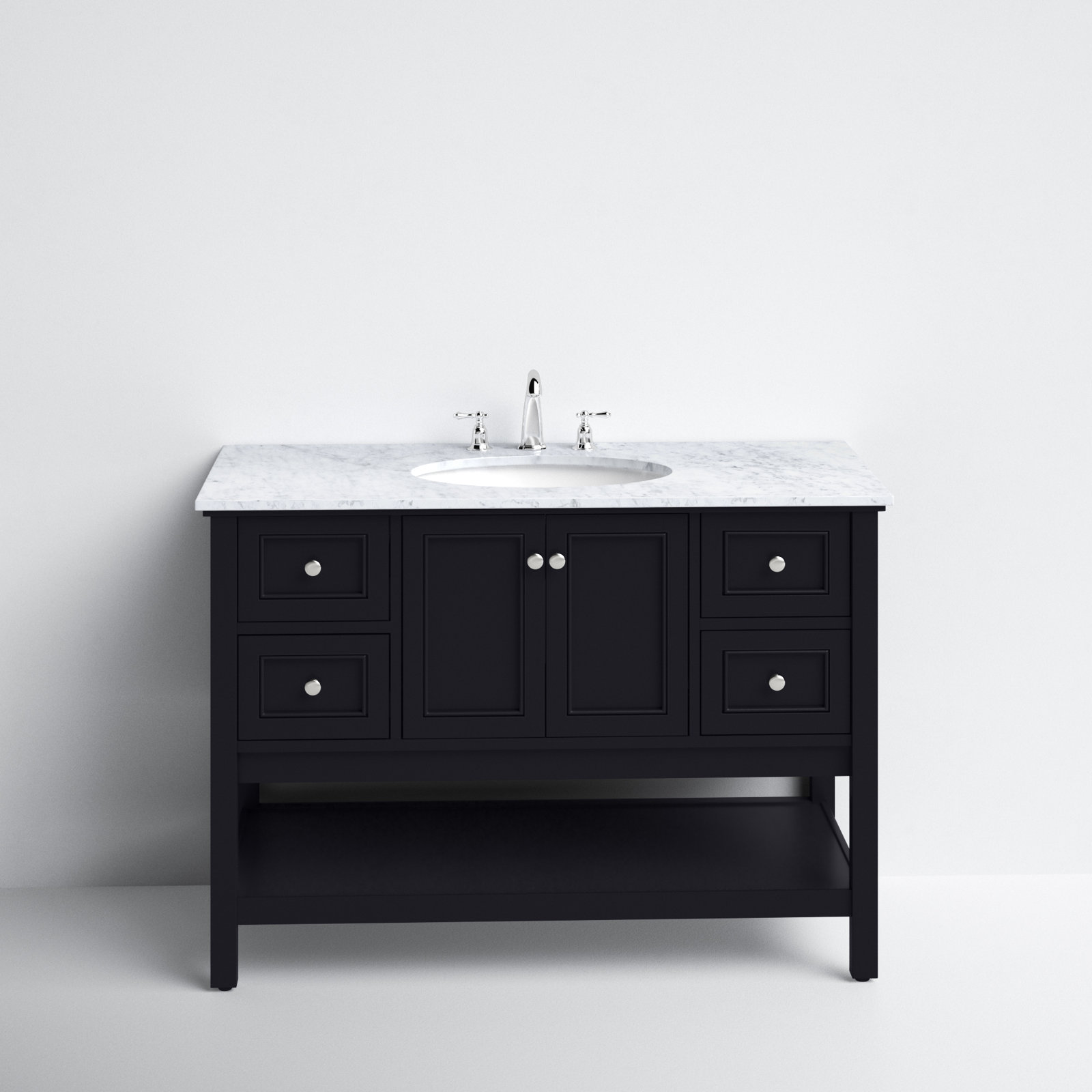 Bonsai 48'' Single Bathroom Vanity, Black