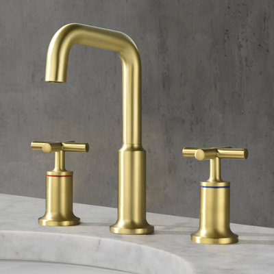 8" Solid Brass Widespread Bathroom Sink Faucet Double Handle Bathroom Faucet Primast