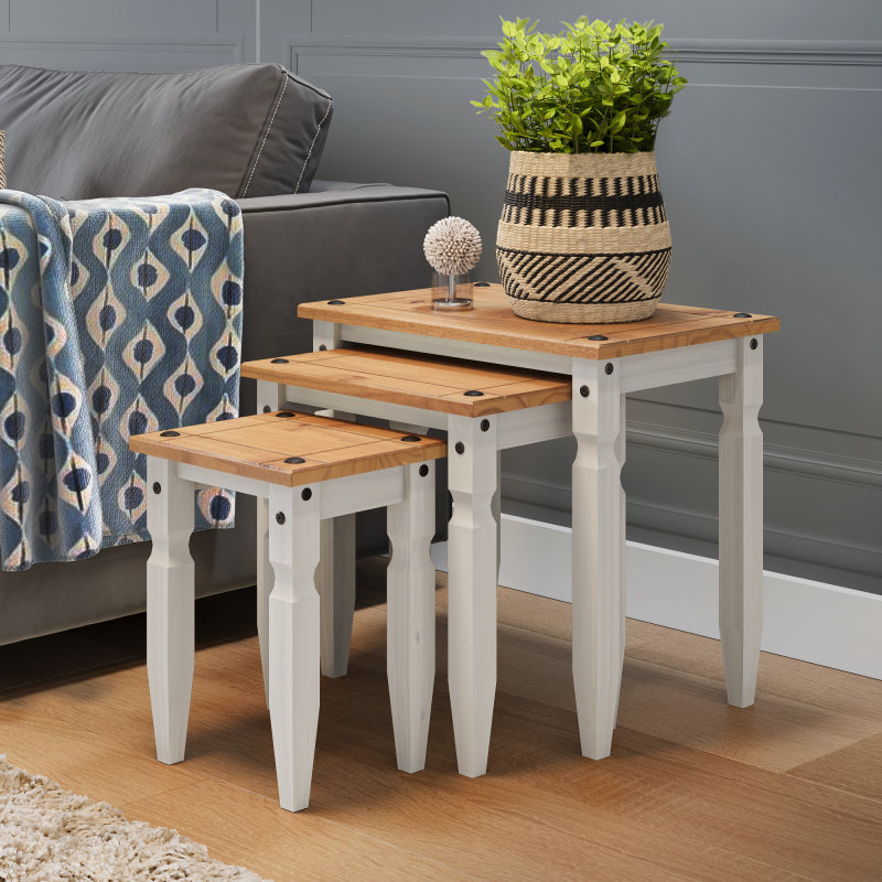 Denese Solid Wood Nesting Tables