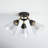 Trumann Glass Semi Flush Mount