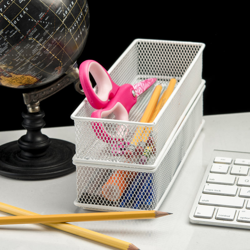 Panier à fournitures de bureau, H 2 po x l 9 po x P 3 po