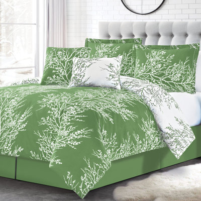 Ensemble d'édredon réversible en microfibre 6 pièces