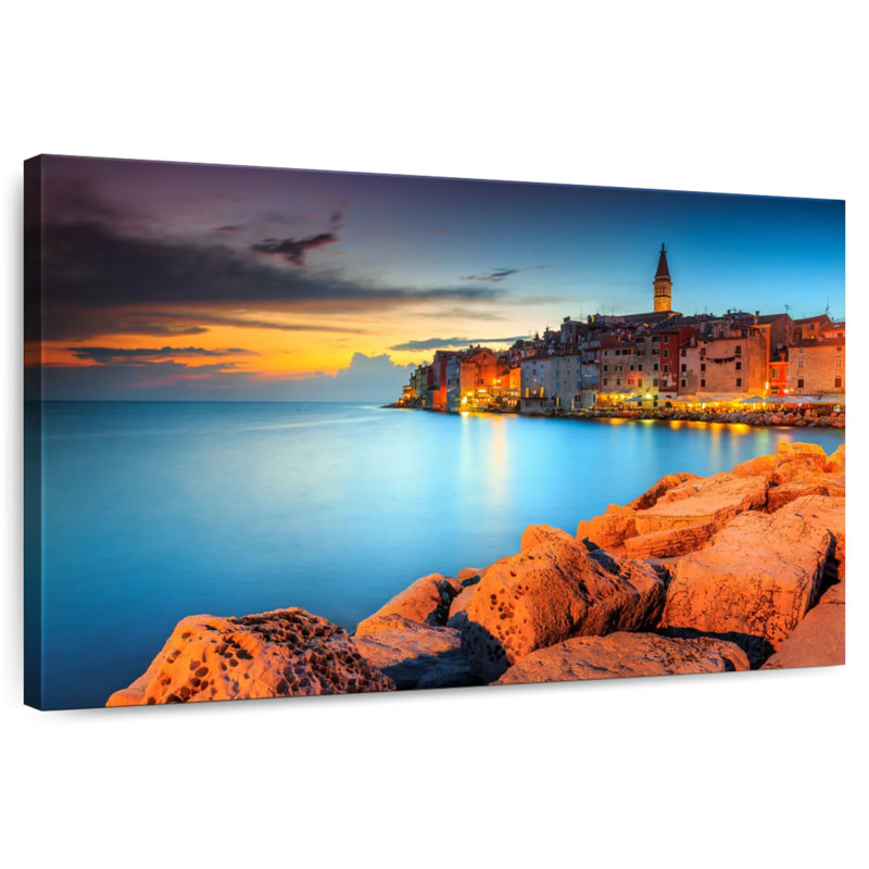 Gillard, ville côtière de Rovinj, H 8 po x l 12 po