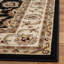 Tapis noir / crème Monarrez