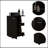 Bartlet 2-Shelf 6-Bottle Bar Cart with Enclosed Cabinet and Lockable Casters, Perfect for Home Entertainment and Storage-1191048816