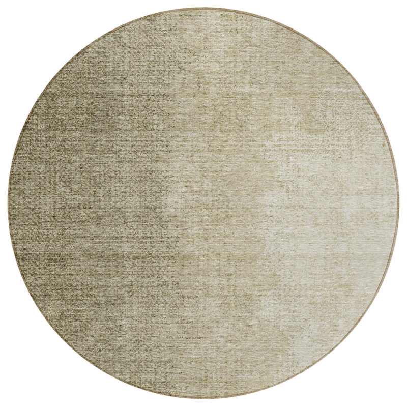 Tapis beige rond 8 po