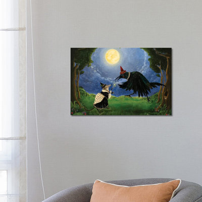 The Shrew And The Crow by Jahna Vashti - Wrapped Canvas Painting