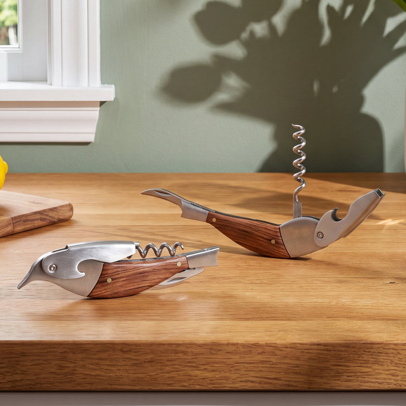 Merbau Wood Bird Bottle Opener