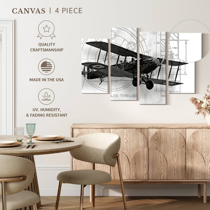 Mehar Flight Plans I, 32" H x 52" W