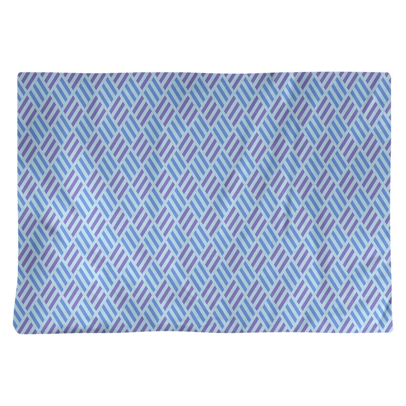 Récapitulatif à rayures en coton 18 po katelyn elizabeth, Bleu / Mauve