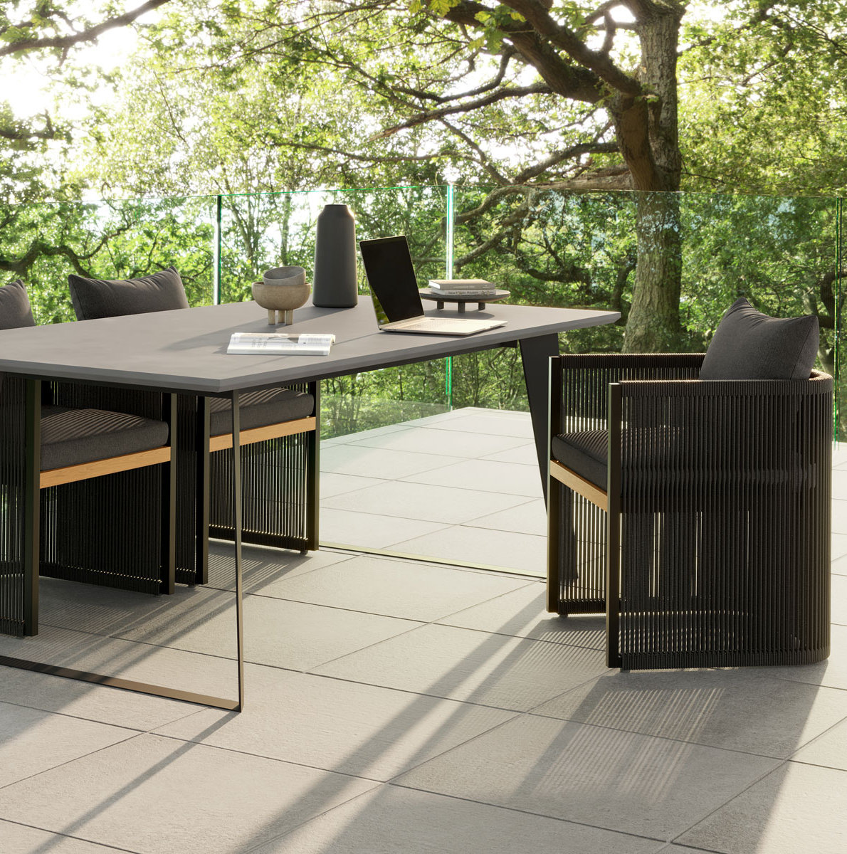 Fifer Teak Patio Armchair