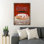 «Strawberry Cake - Bakery Cookies Cakes Pies Hot Cocoa», reproduction d'art graphique rectangle sur toile tendue