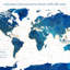 Carte du monde personnalisée «A Journey V Pin»-1910045444-1909960573
