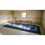 Hand Knotted Pile 1920s Wool Allover Blue Antique Chinese Rug