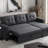 Convertible Upholstered Sectional Sofa with Pull-out Chaise-102484764-102484761