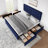 Bed Frame With Headboard And 4 Storage Drawers, Platform Bed Frame Square Stitched Button Tufted-1669489739-1669489731