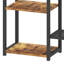Bookcase, Industrial Book Shelf With 13 Shelves Floor Standing Shelving Unit Wooden Shelf And Metal Frame Book Rack, Display Storage Rack For Living Room, Home Office, Rustic Brown Bookshelf
