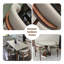 Chaises de salle à manger de style Mid-Century moderne, structure pré-assemblée à mortaise et tenon, coussin éponge confortable pour salle à manger, meuble-lavabo, bureau (ensemble de 2)