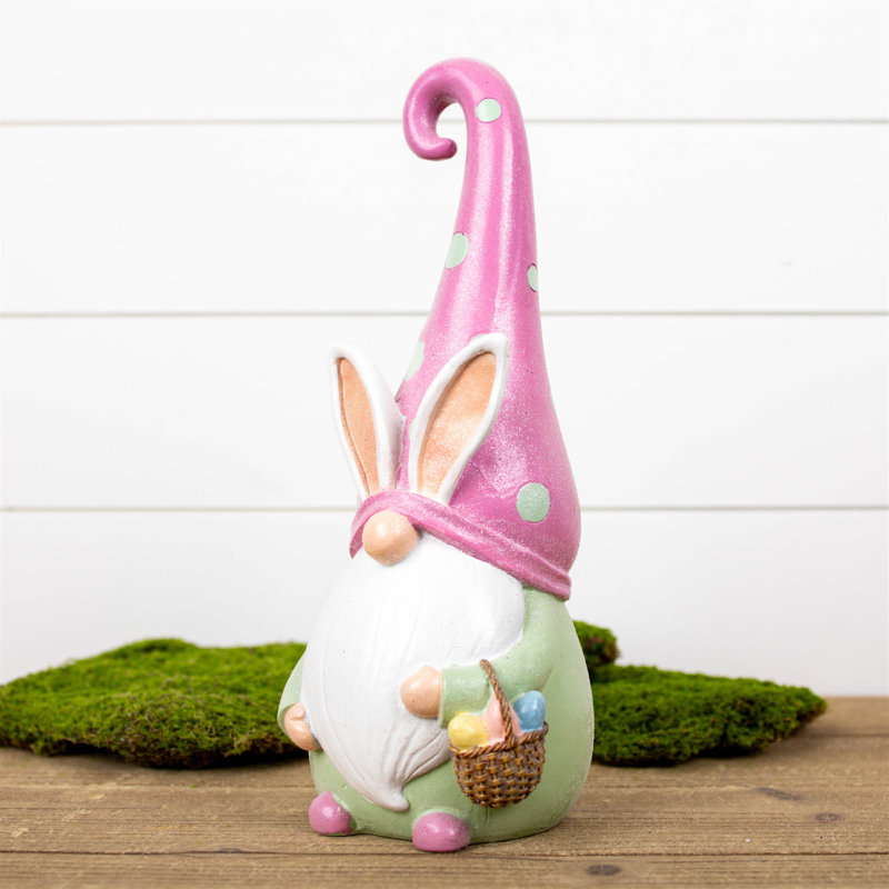 Figurine gnome de Pâques H 13 po