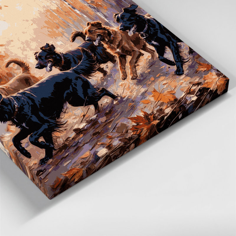 Dogs Belgian Tervuren Brown Canvas Wall Art, 12" H x 12" W