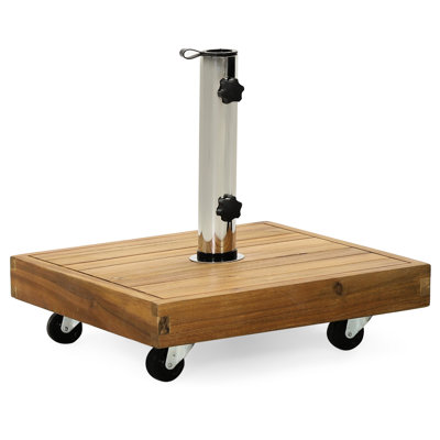 Square Umbrella Base With Lightweight Concrete - 17.59" X 17.59 In 16.94