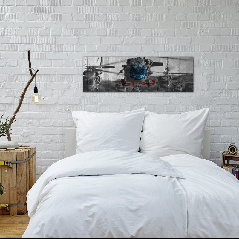 « flags armée blackhawk-hélicoptère », impression sur toile tendue, H 12 po x l 36 po x P 1,5 po, Toile tendue