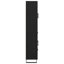  Highboard With Drawer 2 Pcs Black Oak Engineered Wood And Glass-609350568
