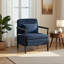 Chaise d'appoint Mid-Century moderne avec cadre en bois et coussin de taille-836370526-836370527