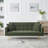 71.7 - Inch Green Teddy Fleece Sofa Bed, Accompanied By Two Charming Throw Pillows-591055912