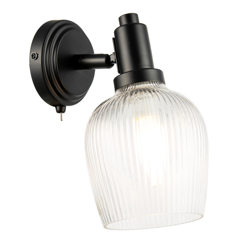 Armed Sconce, Matte Black
