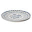 Bloomhouse - 2-Time Oprah’s Favorite Things - Ensemble de plat de service 2 pièces 13 po Valencia Flor, motif décoratif floral en grès, va au micro-ondes et au lave-vaisselle, bleu iris-124296937