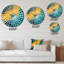 Louren - Horloge murale peinture abstraite-597811012