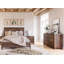 Ensemble de chambre avec grand lit plateforme en bois massif Loft-52821235-52822431-135266830