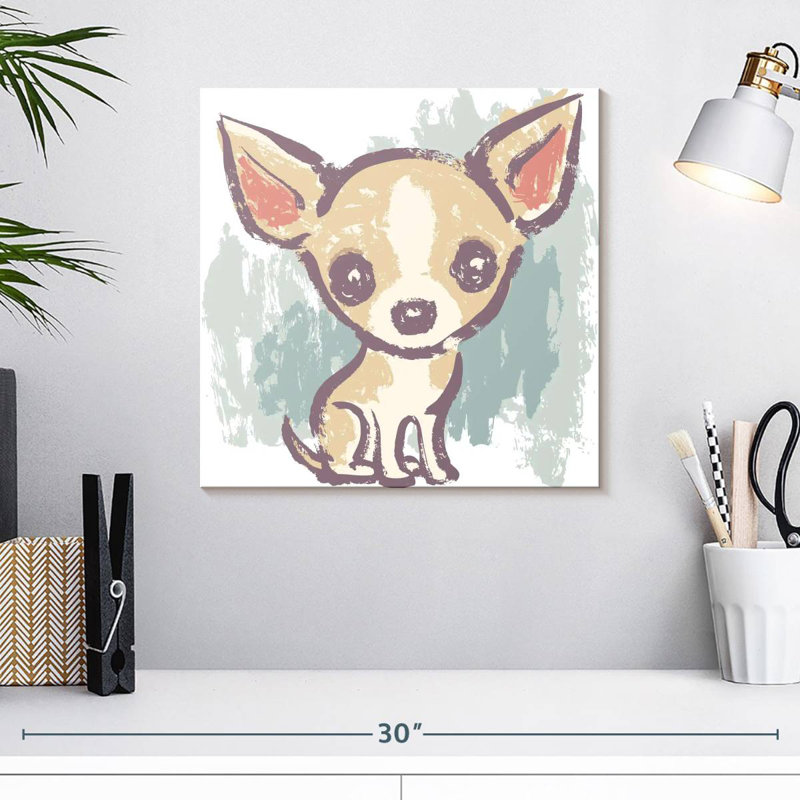 Crowhu assis chihuahua, H 16 po x l 16 po