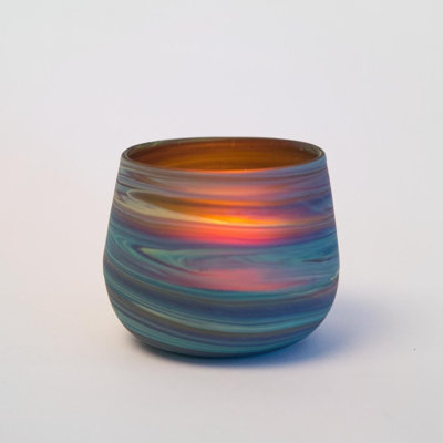 Bougeoir en verre Phénicien