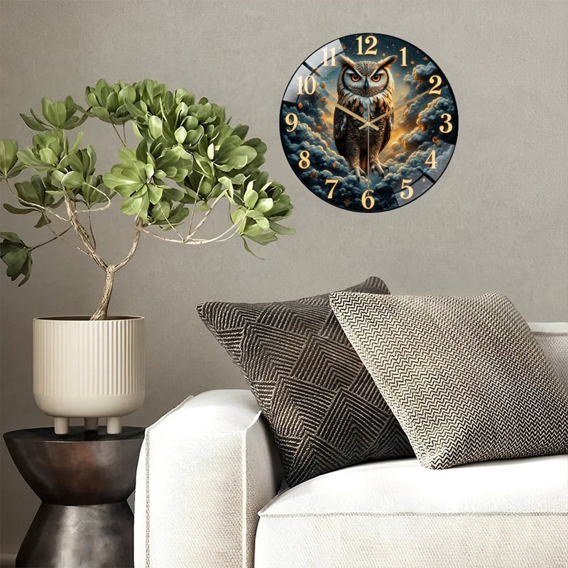 Horloge murale Majestic Owl