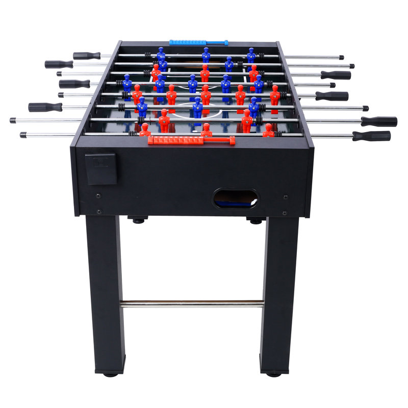 Table de soccer 54 po Hurricane pour salle de jeux familiale - Panneau de fibres à densité moyenne noir et structure en acier
