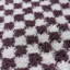 Moodi Modern Shaggy Area Rug Checkered Design-122009911-122425657