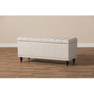 Polyester Upholstered Storage Bench