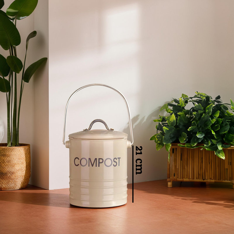 Kitchen Composter, Cream