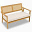 Lit de jour pour patio en osier Fiddlewood