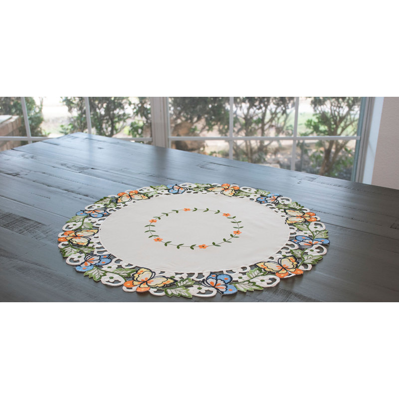 Dessus de table Layden Butterfly, napperon, Rond 23 po