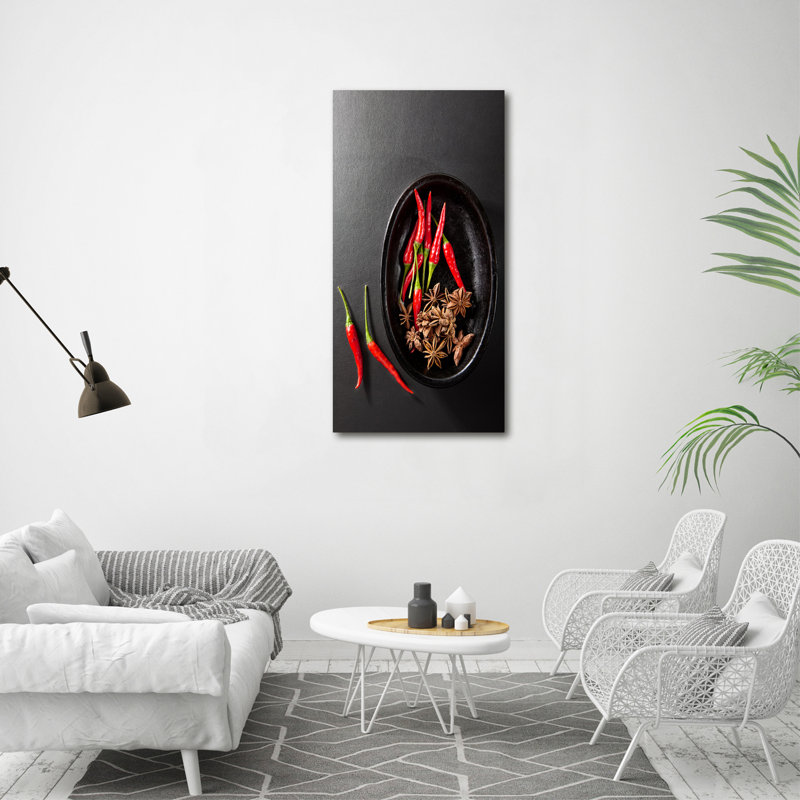 Camak Chilli Peppers - Wrapped Canvas Print
