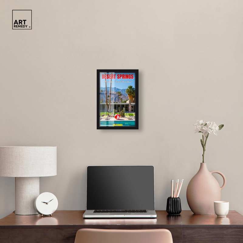 «Desert Springs», reproduction côtière par Art Remedy, H 16 po x l 11 po, Noir
