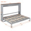 Grand lit escamotable mural et USB-1133398250