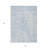 3' X 5' Denim Blue Ivory And Gray Geometric Washable Indoor Outdoor Area Rug